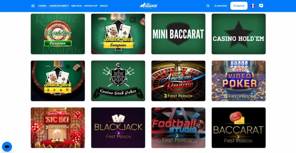 millionz jeux de table