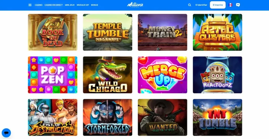 millionz machines à sous